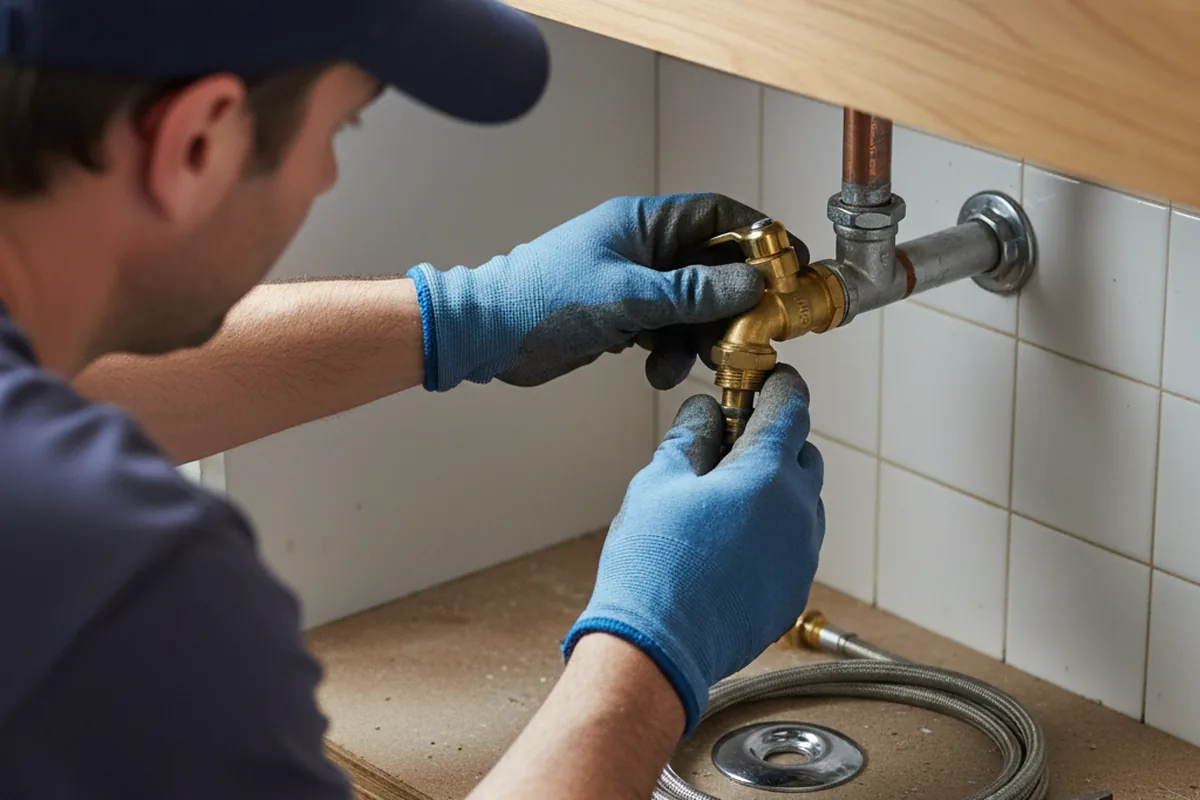 Shutoff valve and fitting work during Faucet and Fixture Repair in Stephens City